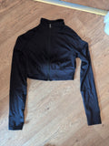 Ladies Shein Size Small Black Long Sleeve Track Jacket