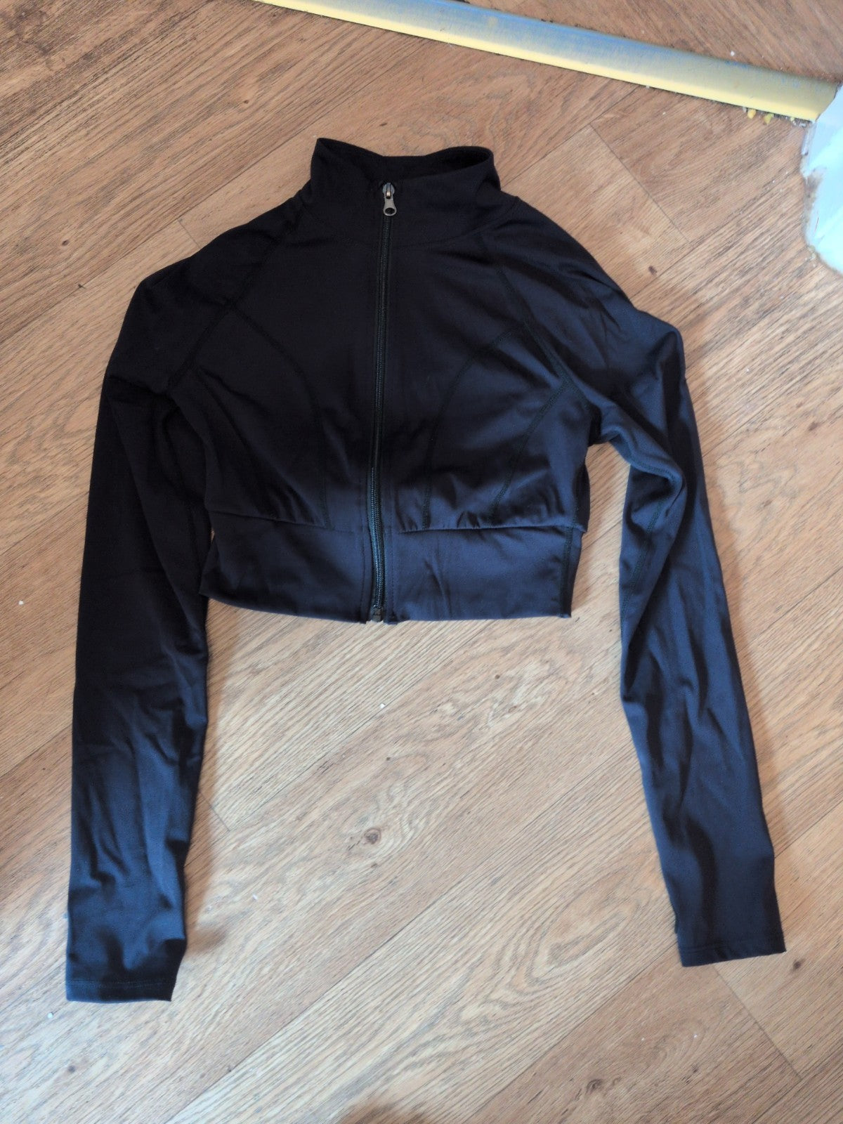 Ladies Shein Size Small Black Long Sleeve Track Jacket