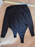 Shein XL Tall Black Long Sleeve Bodysuit