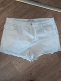 Denim&Co 18 White Denim Shorts