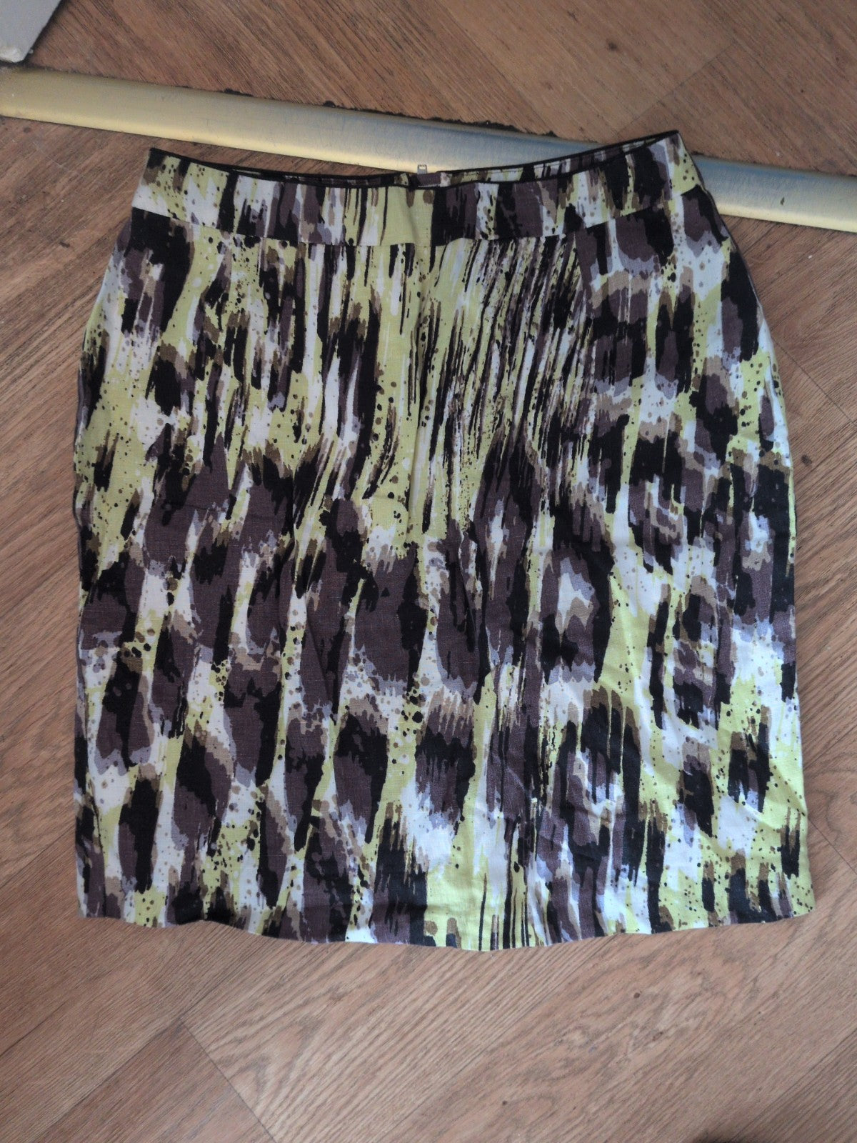 Marks And Spencer 12 Lime Pattern Skirt