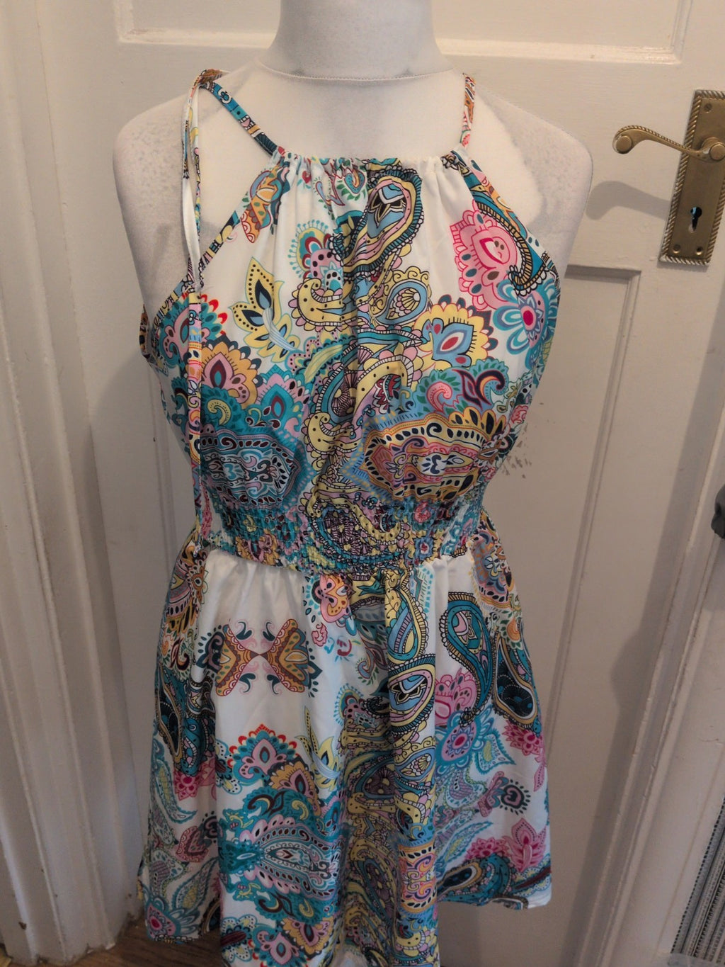 Shein Large Multicoloured Aztec Sleeveless Dress