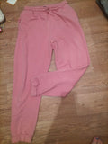 Ladies Stradivarius Size Medium Pink Elasticated Joggers