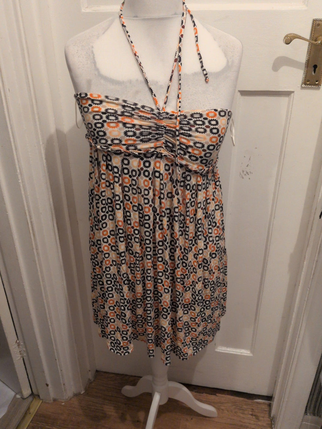 River Island 10 Multicoloured Sleeveless Halter neck Top