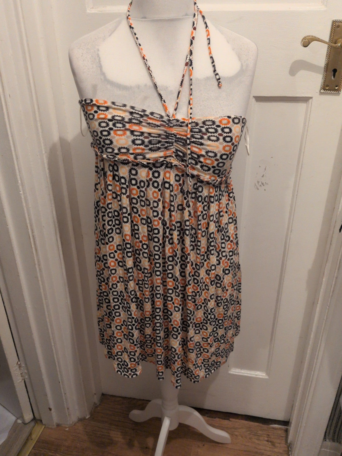 River Island 10 Multicoloured Sleeveless Halter neck Top