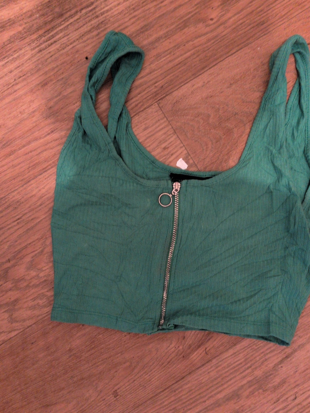 New Look 8 Green Sleeveless Boob Tube Top