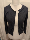 Ladies Only Size Large Navy Buttoned Cardigan