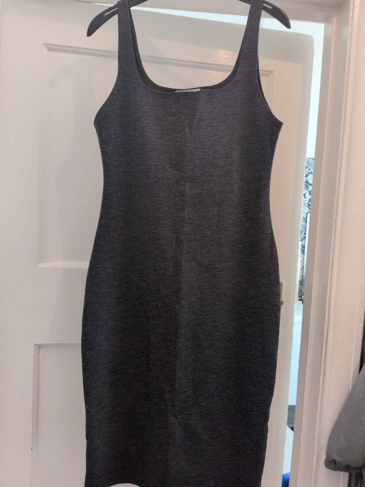 Zara Trafaluc Large Grey Sleeveless Dress