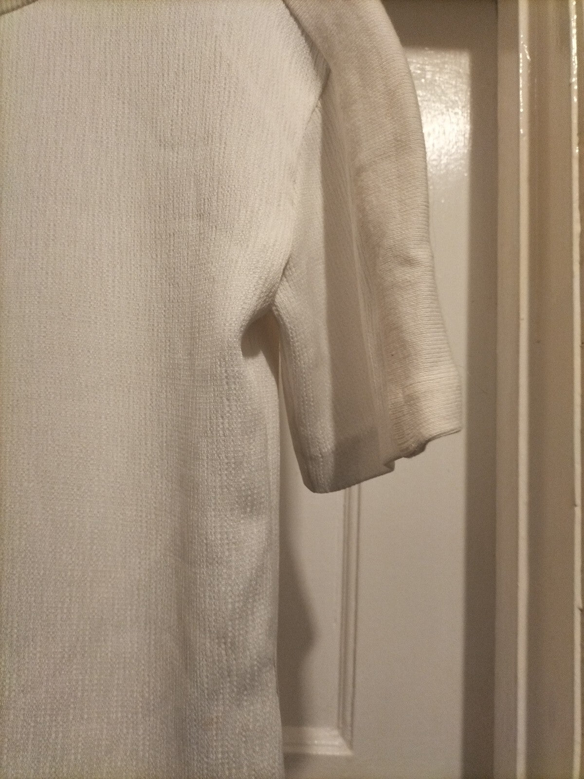 Ladies Size Small Canifa White Dress With Zip On The Side