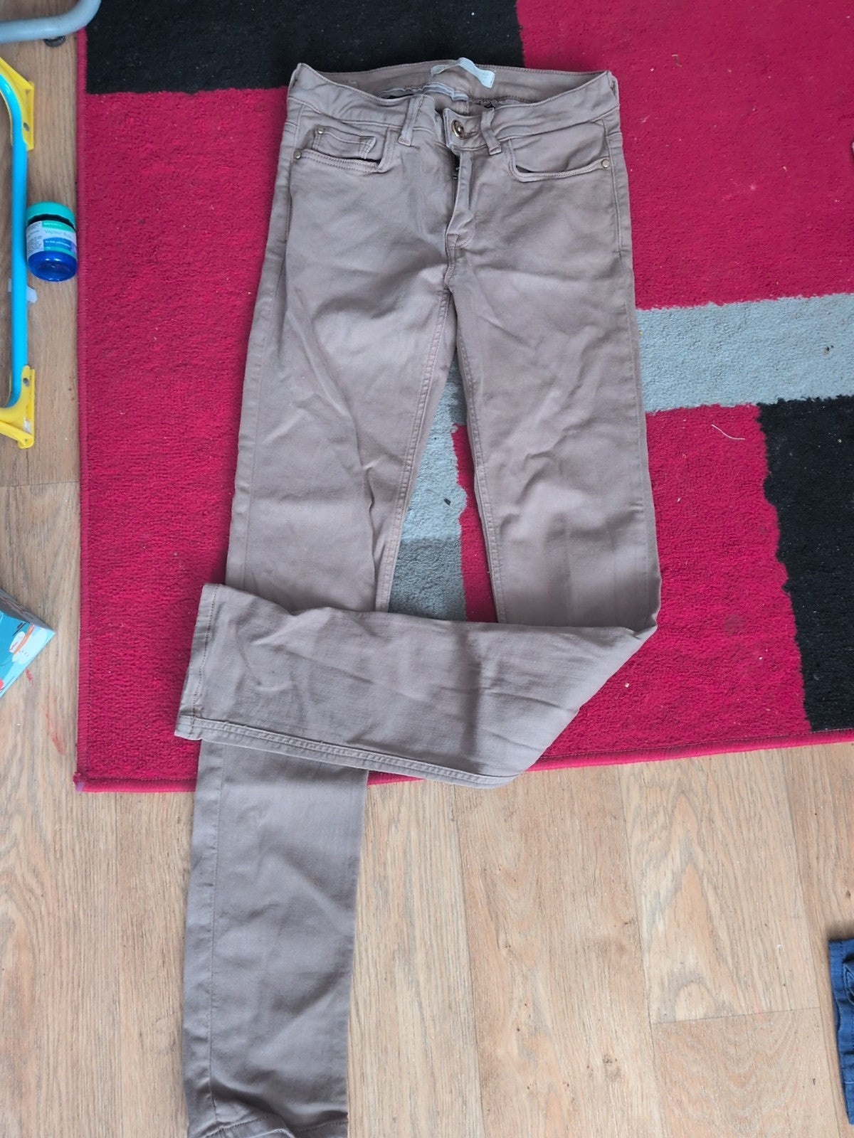 Ladies Zara Size 6 Coffee Skinny Jeans