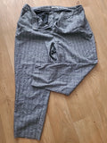 Ladies Tu Size 18s Grey Check Patterned Trousers