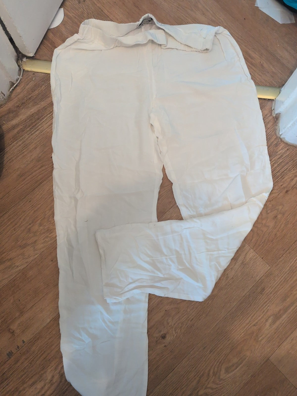 Marina Rinaldi 25 White Elasticated Trousers