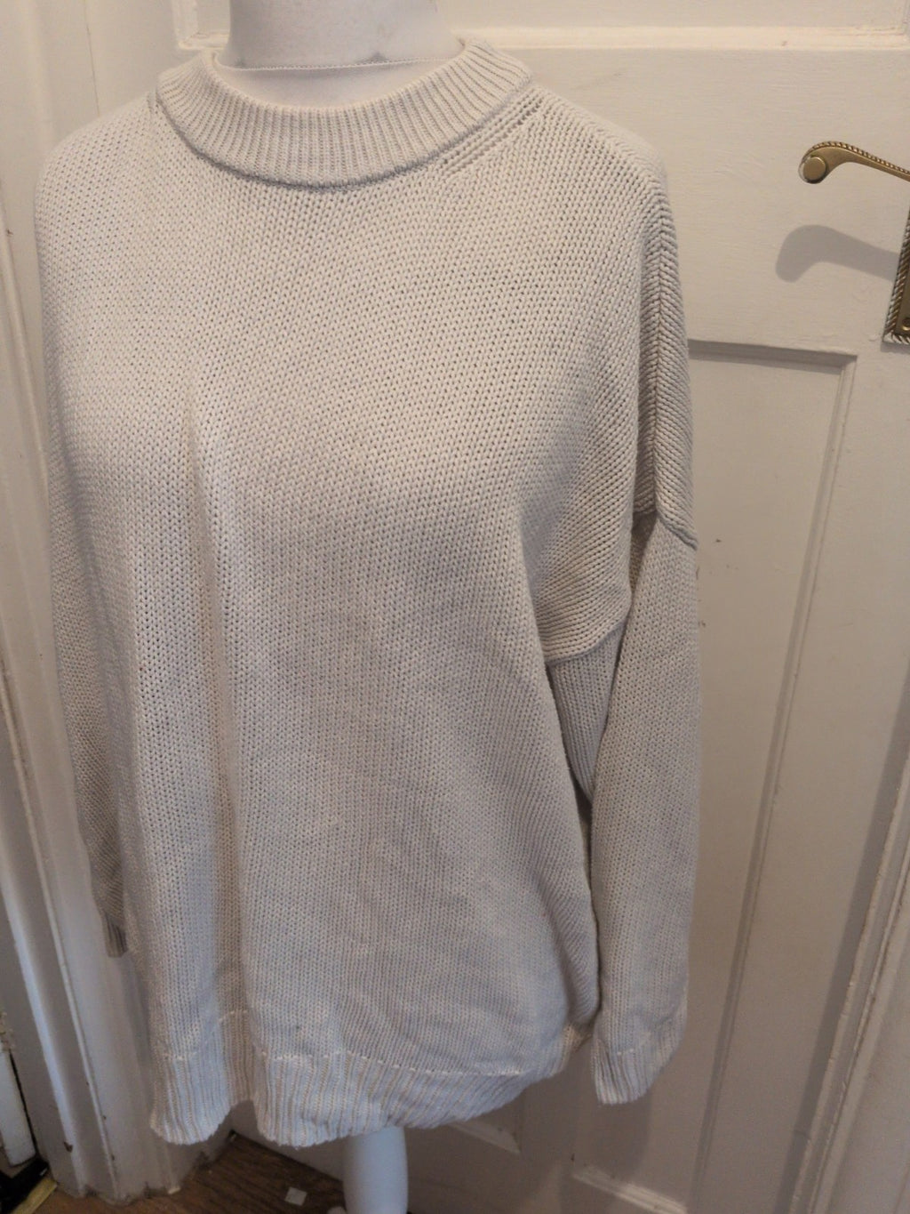 Tu 16 Cream Long Sleeve Knit Jumper