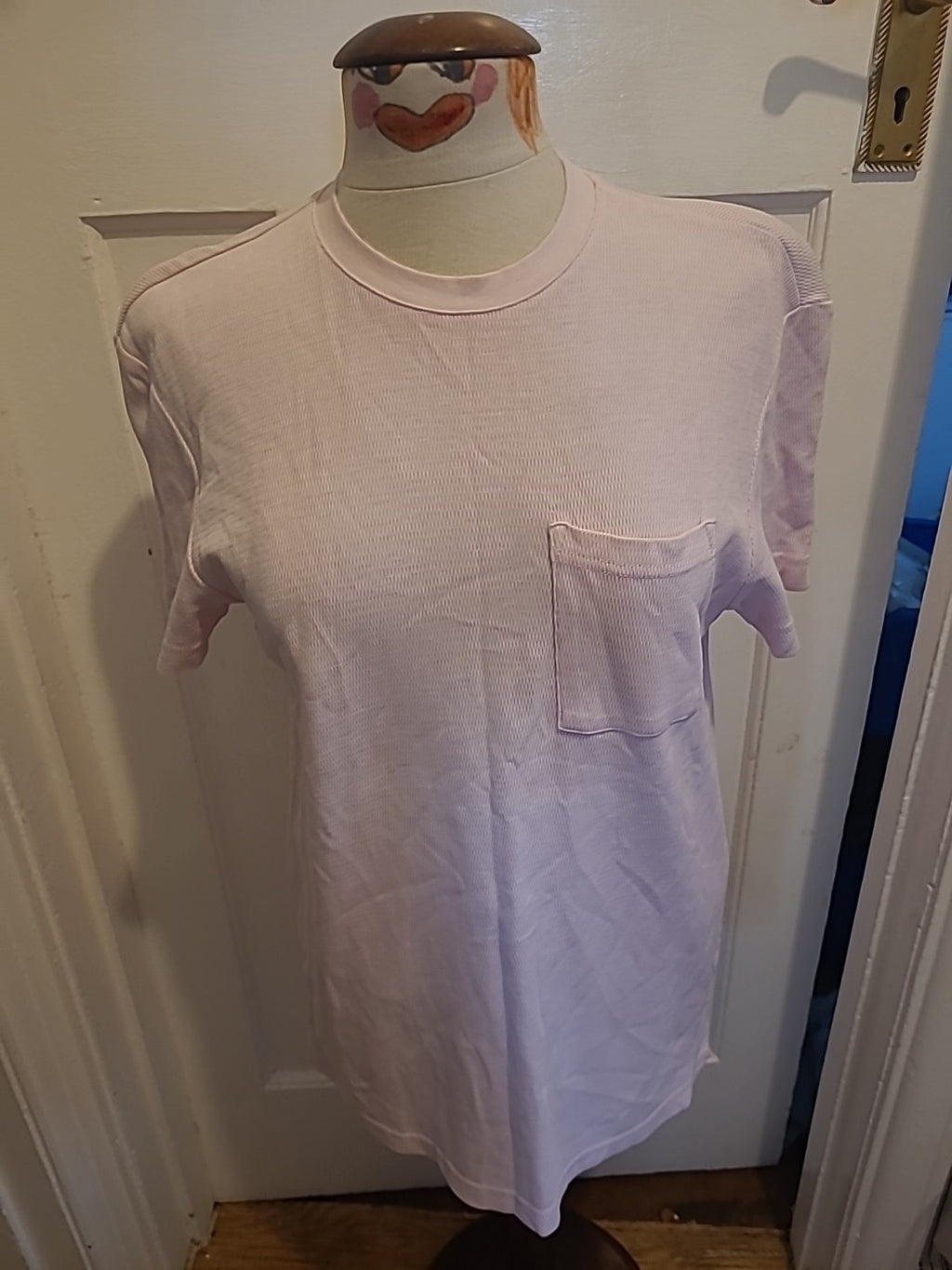 Mens Primark Size Medium Baby Pink Short Sleeved Tshirt