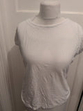 Next 10 White Cap Sleeve T-shirt Round Neck