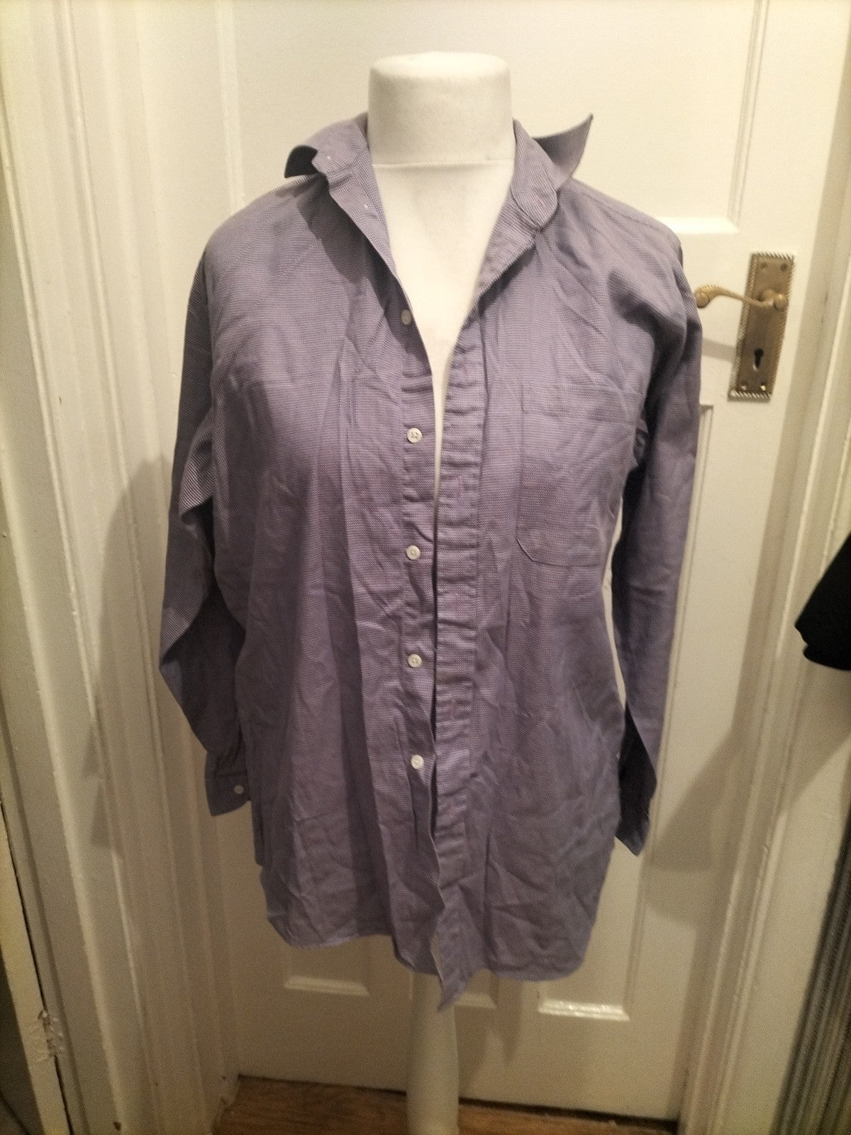 Thomas Nash Size 13-14 Purple Long Sleeved Shirt