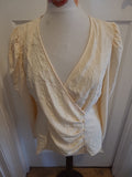 Ladies Vero Moda Size XL Very Pale Orange Long Sleeved Blouse
