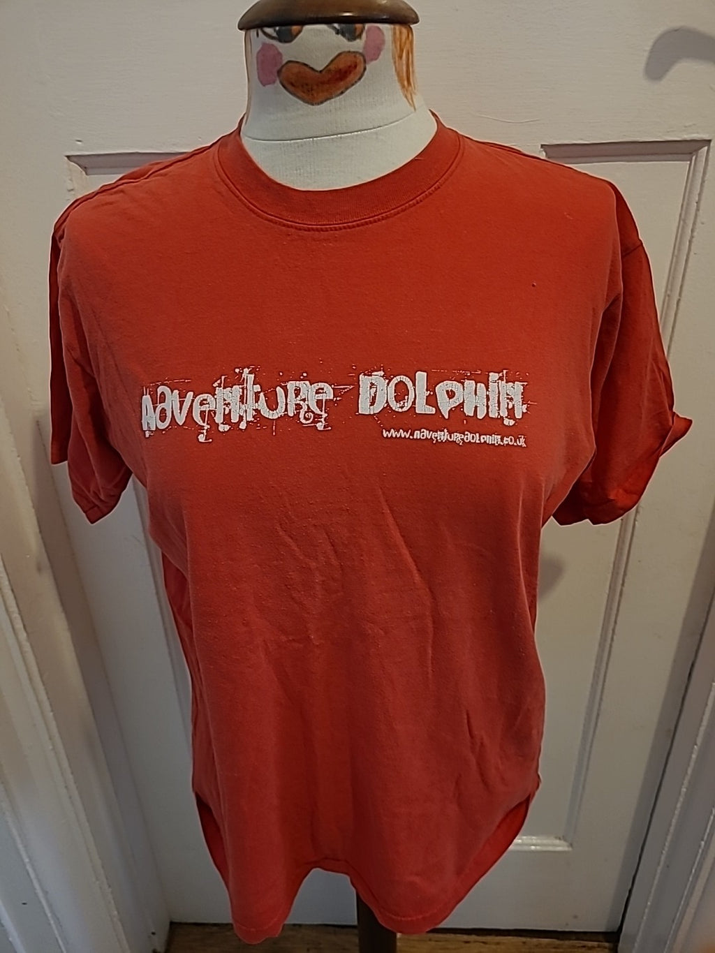 Mens Jerzees Size Small Red Print Short Sleeved Tshirt