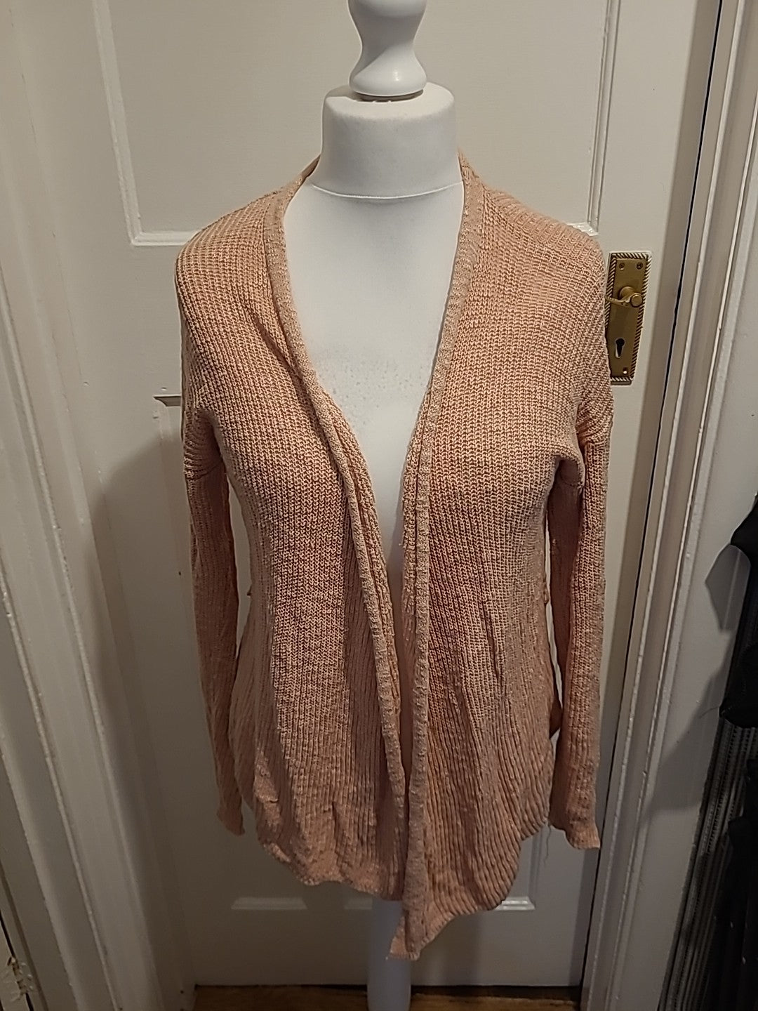 Ladies Primark Size 10-12 Blush Long Sleeved Cardigan