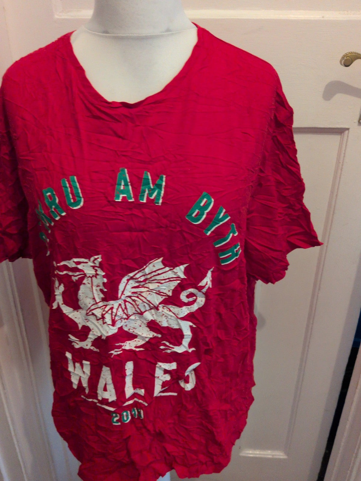 F&F 3XL Red Wales T-shirt Short Sleeve