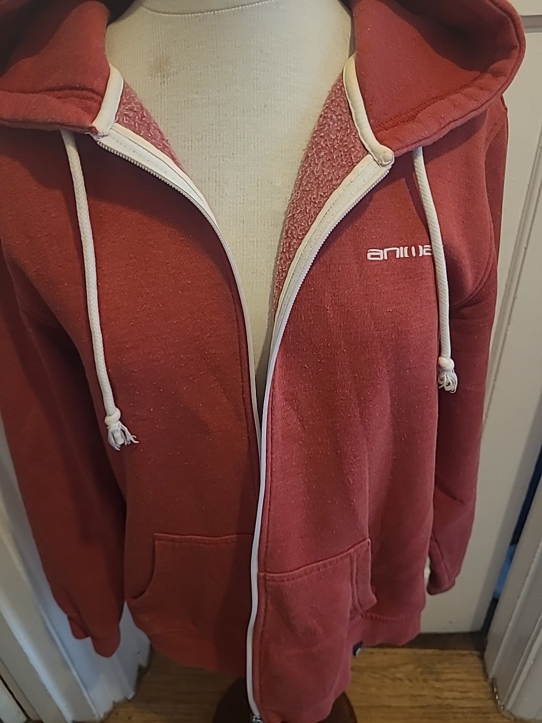Ladies Animal Size Medium Pink Zipper Jacket