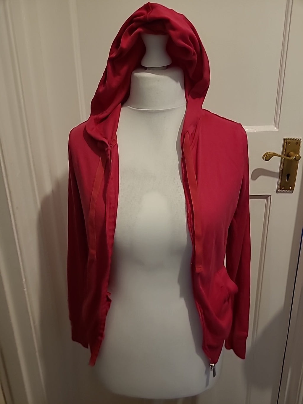 Ladies Marks And Spencer Size 10 Pink Zip Through Jacket