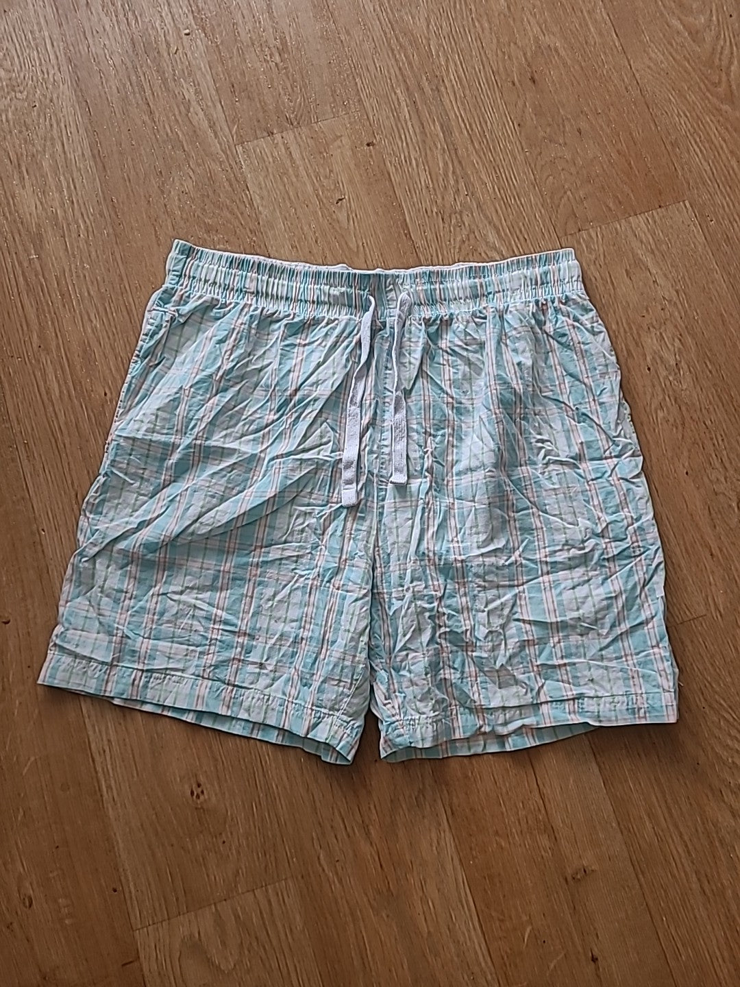 Mens Tu Man Size L Multi Check Elasticated Shorts