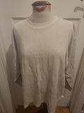 Mens HDW Size Large Cream Long Sleeved Pullover Jumper