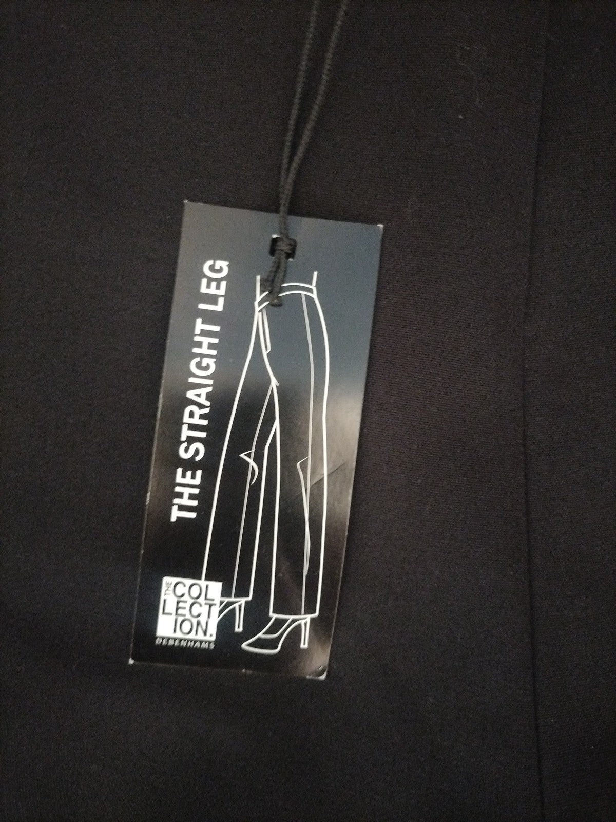 Brand New Debenhams 16 Black Straight Leg Trousers