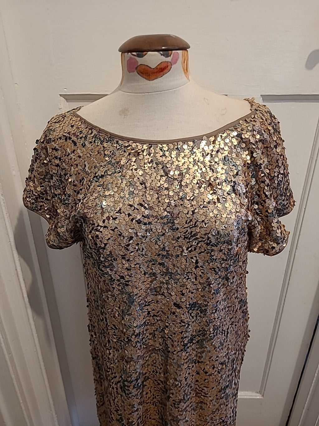 Ladies Next Size 12 Sequin Covered Short Sleeved Dress