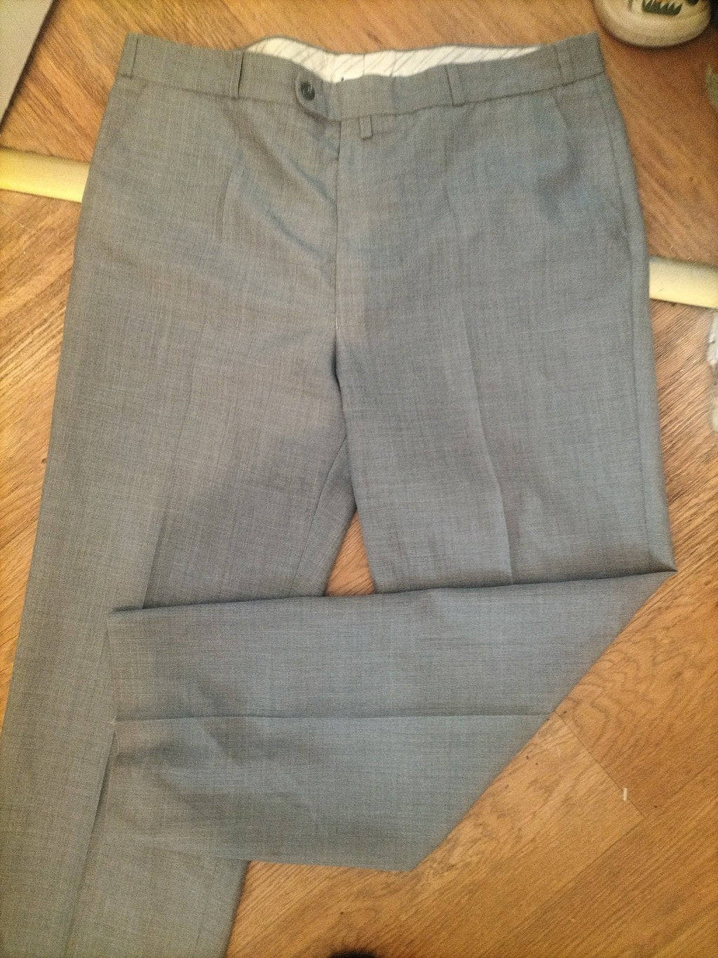 Mens Gurteen Size 38 Silver Grey Smart Trousers