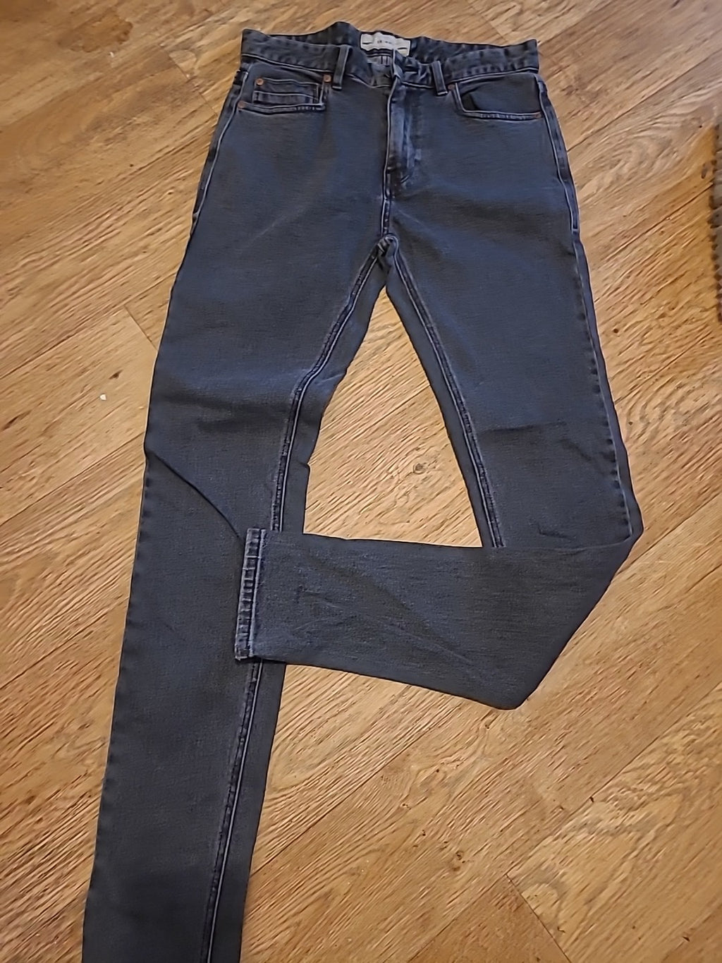 Mens Next Size 28L Grey Skinny Jeans