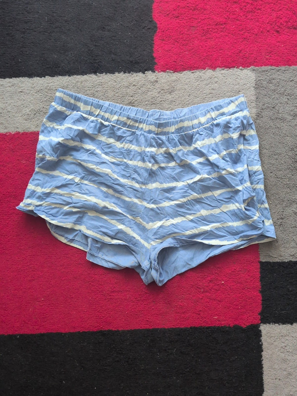 John Lewis 12 Blue Striped Hot Pants