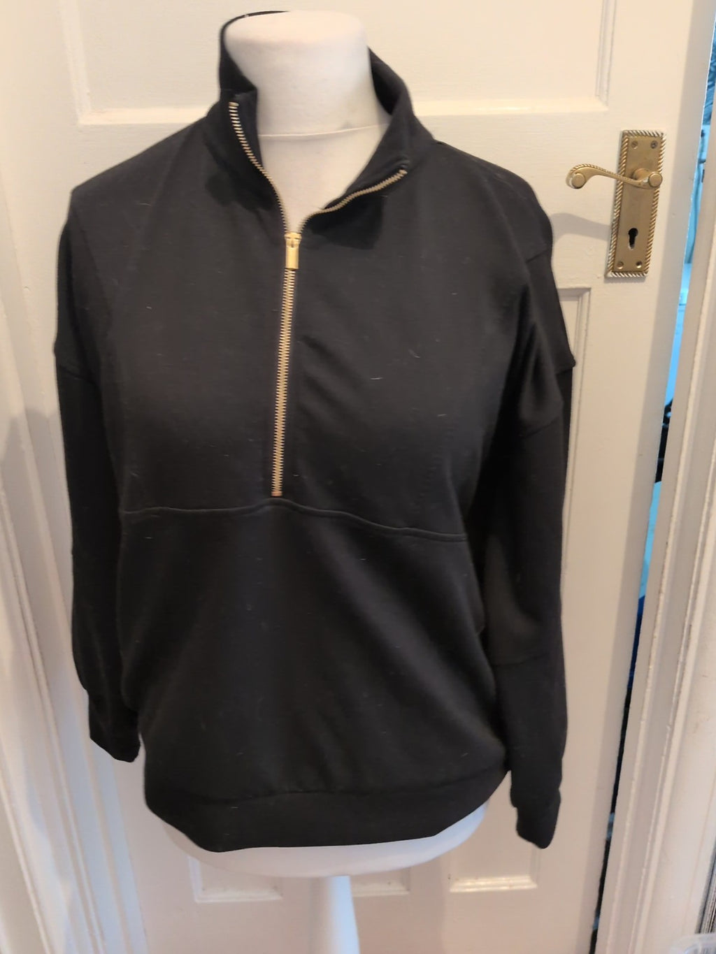 F&F Active Medium Black Collared Jumper