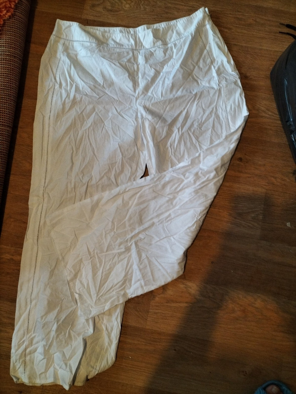 Ladies Large White Trousers