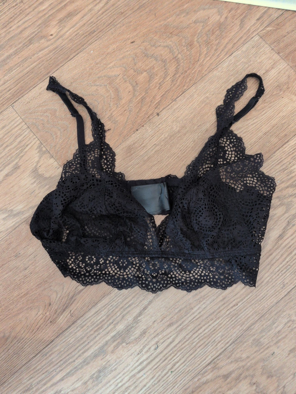 H&M Small Black Bralette No Pad No Wire