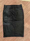 Next 8 Black Pleather Skirt Midi