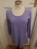 Ladies Braintree Size 10 Purple Long Sleeved Blouse