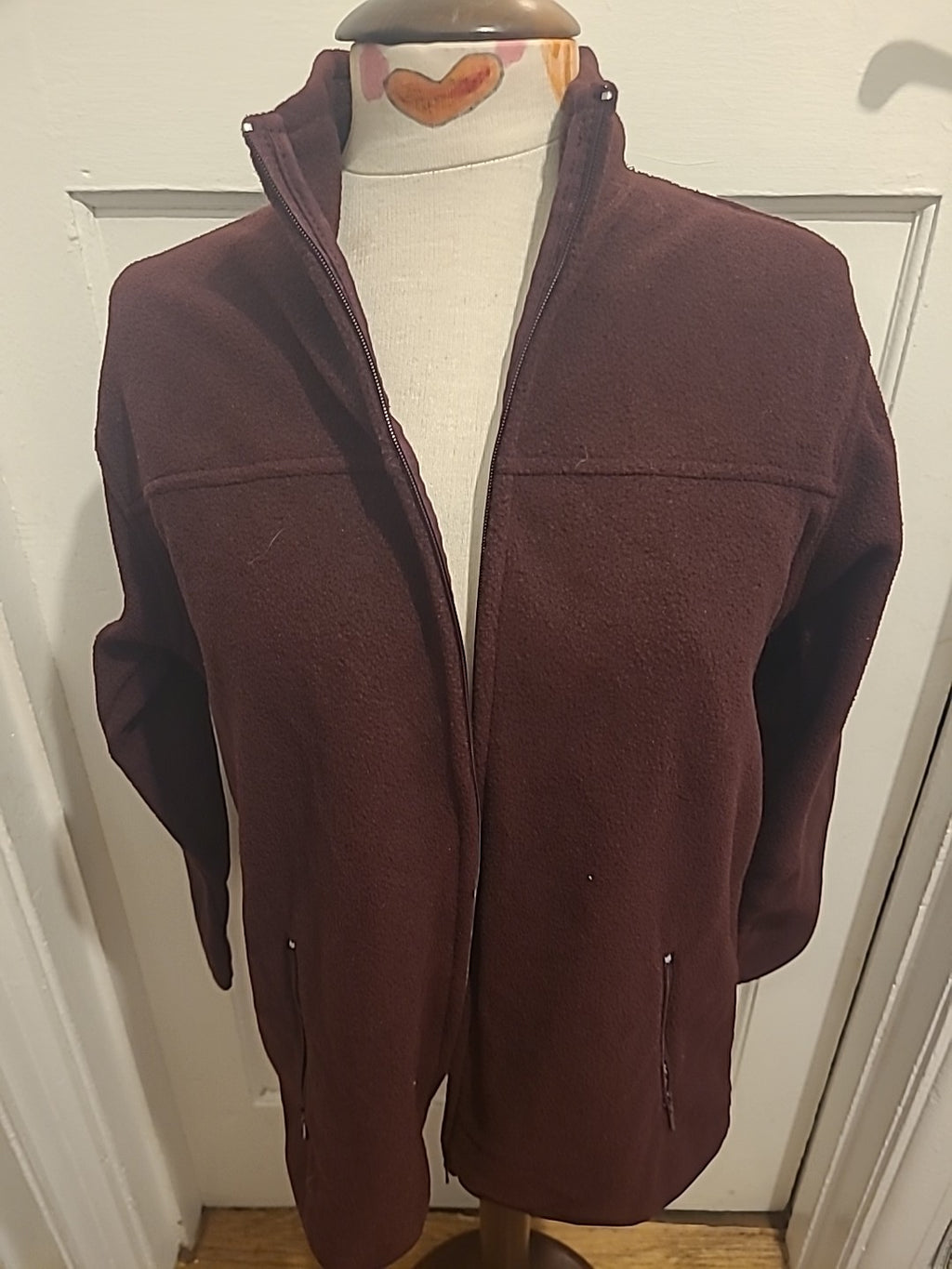 Ladies EWM Size 10/12 Purple Zip Through Warm Jacket