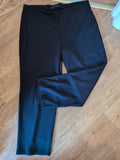 Ladies Marks And Spencer Size 16 Short Navy Slim Leg Pull On Trousers