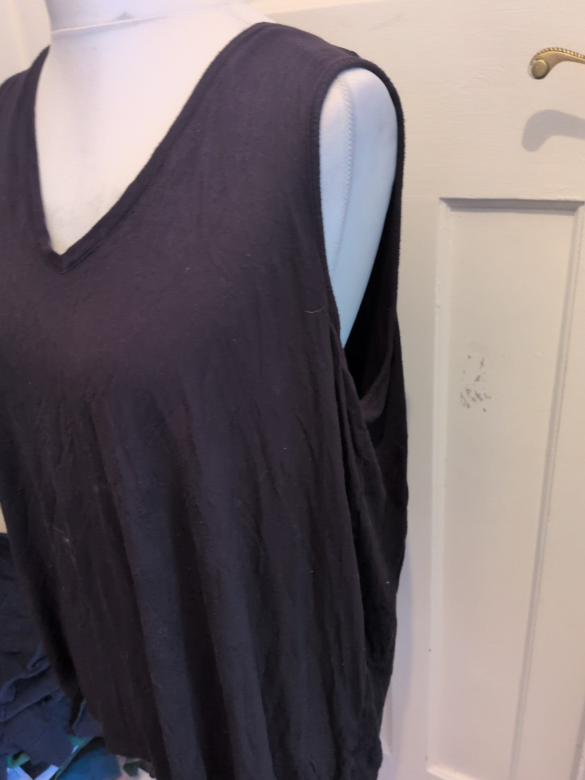George 22 Black Sleeveless T-shirt