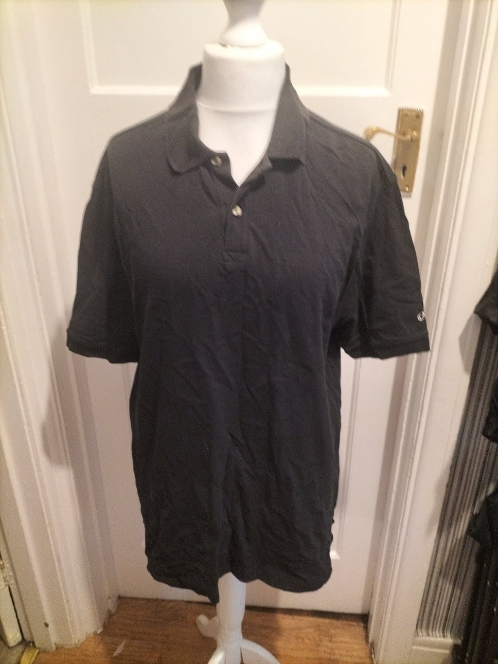 Mens Callaway Size Large Black Short Sleeved Polo