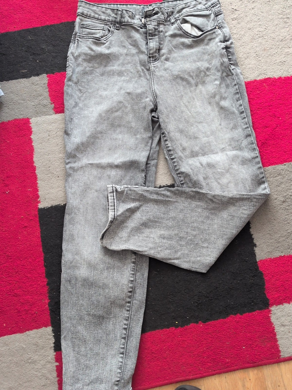 Denim By Tu 14 Girlfriend Grey Jeans