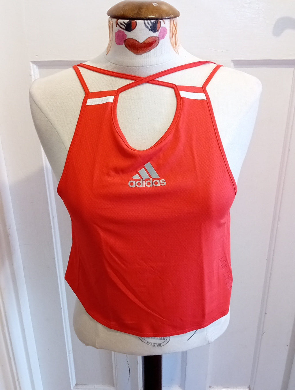 Ladies Adidas 8-10 Red Sportwear Top