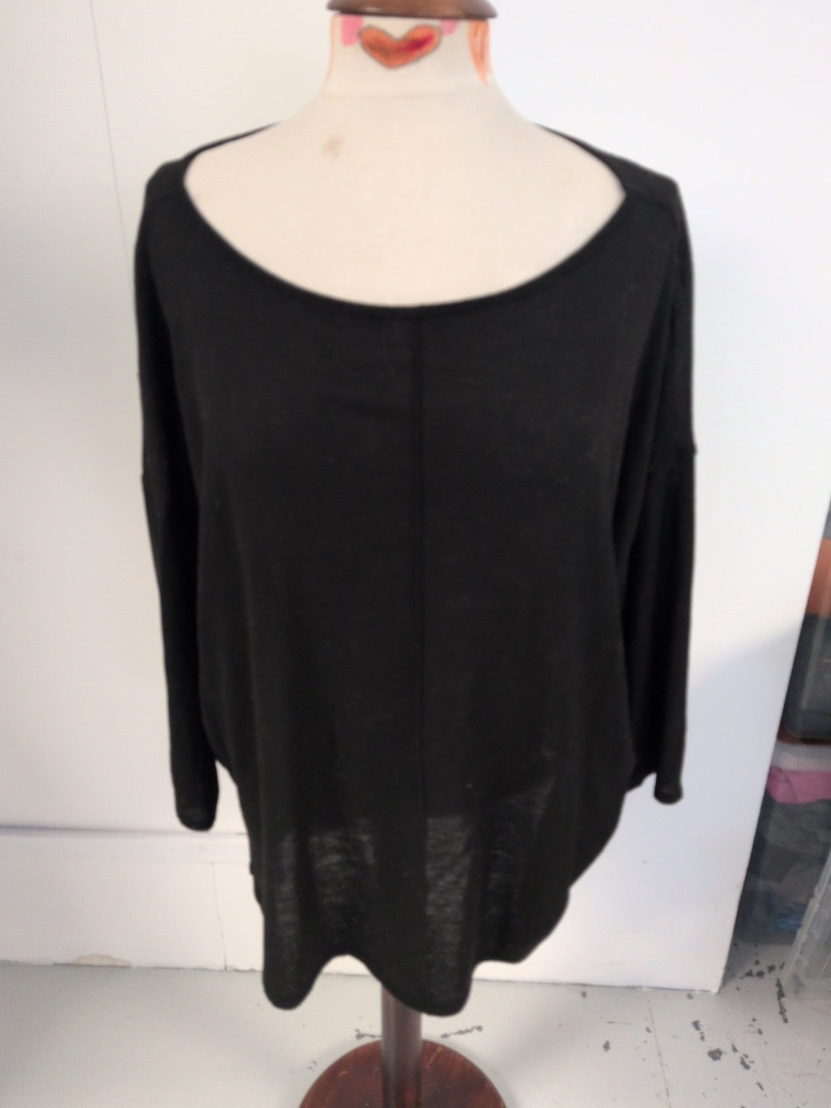 George 20 Black Long Sleeve Blouse