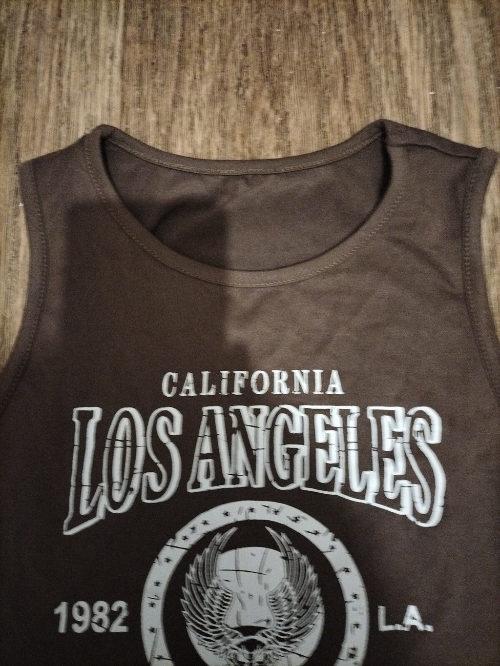 Ladies Shein Size S Brown Sleeveless California Belly Top