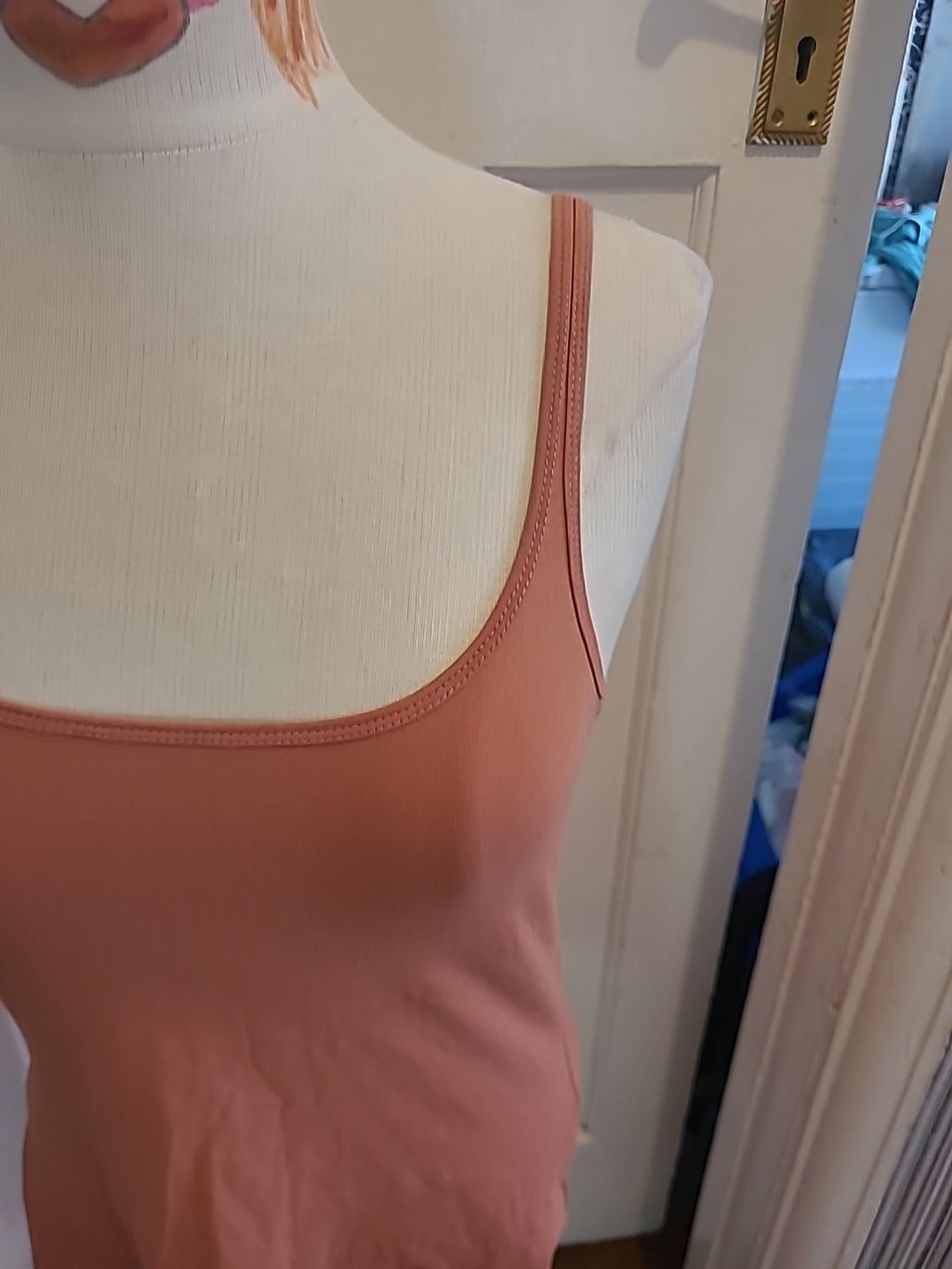 Ladies Esmara Size 14-16 Pastel Pink Sleeveless Vest Top