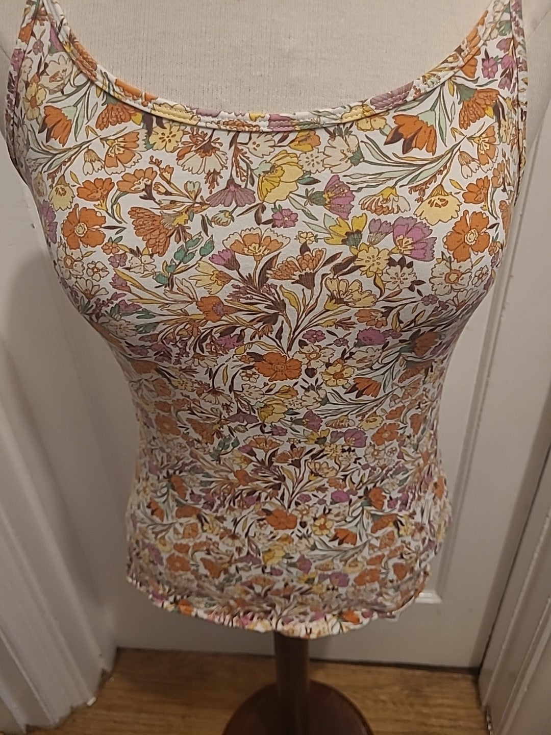 Ladies Tu Size 12 Slim Fit Multicoloured Floral Cami