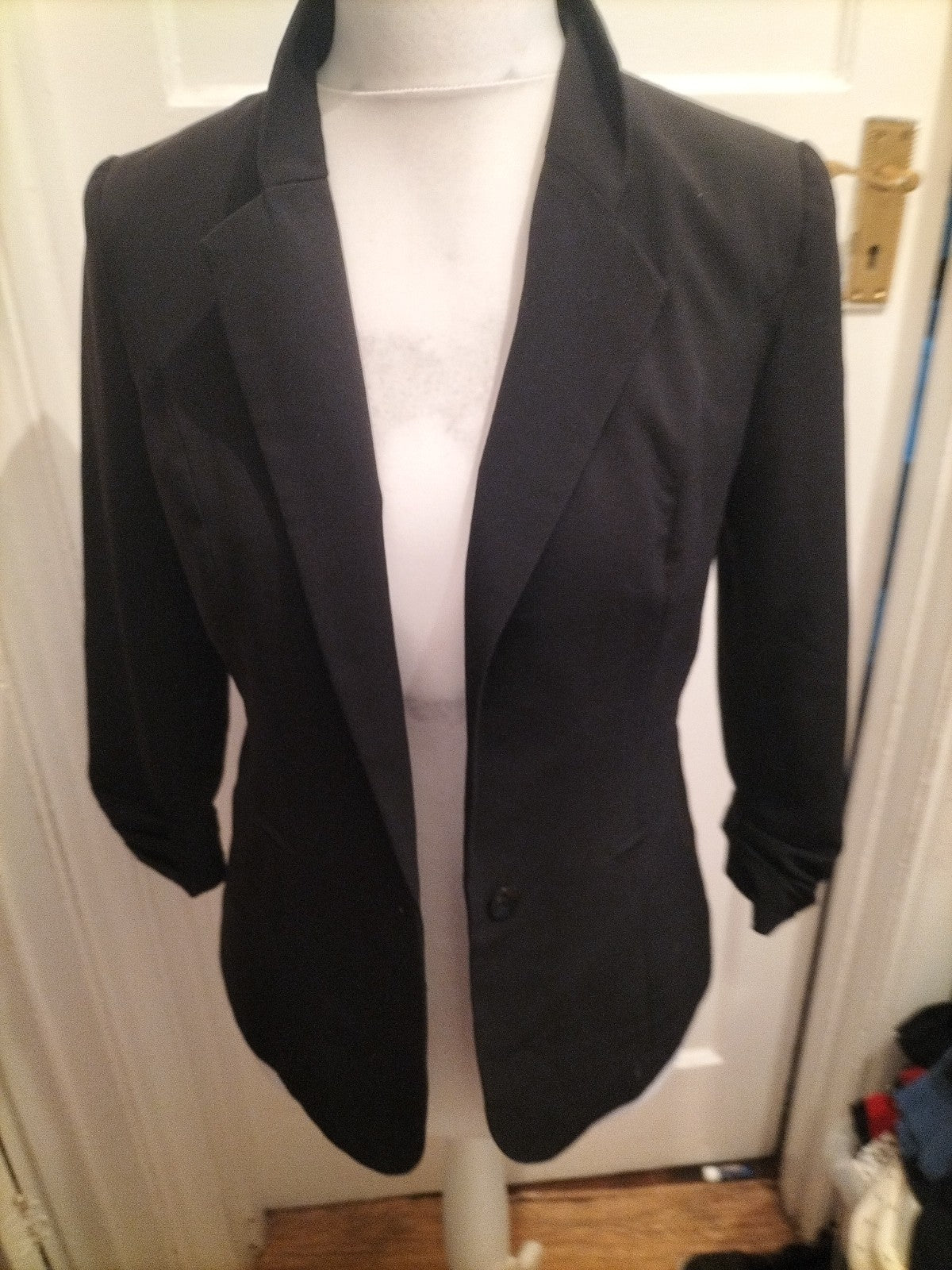 Primark 12 Black Padded Blazer