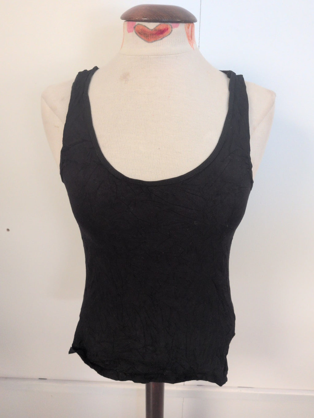 Ladies H&M Size Medium Black Sleeveless Tank Vest T-shirt